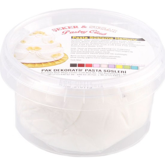Şeker & Sugar şekersugar Beyaz Pasta Kaplama Hamuru 200 Gr 7.63 TL + KDV